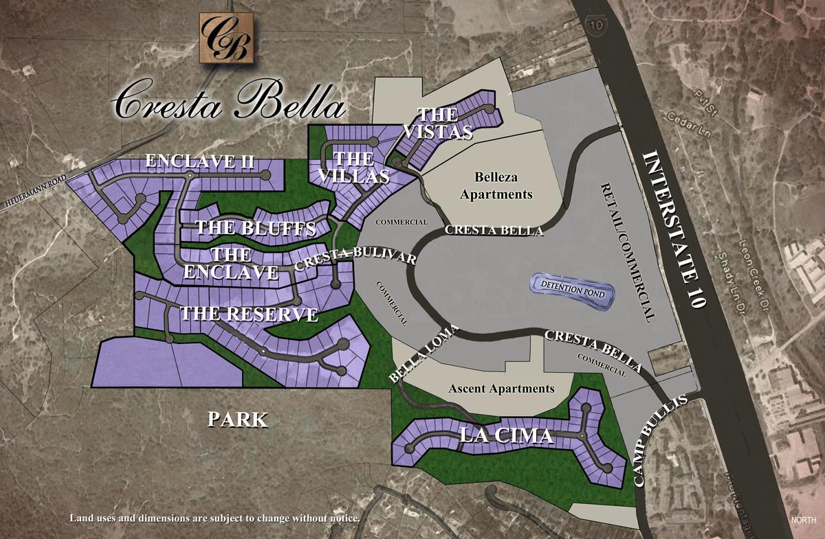 Cresta Bella Map